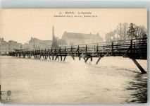 77100 Meaux 1910 Foto AK Hochwasser la Passerelle
