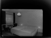 65428 W6090 Rüsselsheim GLASNEGATIV Hotel Garni