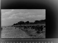 25938 25938 Wik auf Fföhr GLASNEGATIV Am Strand