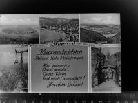56154 W5407 Boppard , Rhein GLASNEGATIV Mehrfachbildkarte