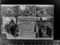 56333 W5406 Winningen , Mosel GLASNEGATIV Mehrfachbildkarte
