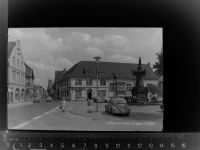 32805 W4934 Horn-Bad Meinberg GLASNEGATIV Marktplatz, Hotel Dialon