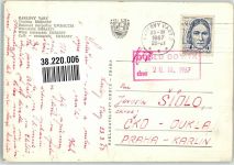 Karlovy Vary Karlsbad 1967 Foto AK Gasthaus Embassy