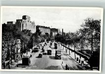 London Foto AK LKW Auto Thames Embankment
