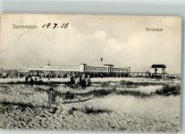 Swinemünde Swinoujscie 1908 Foto AK Schwimmbad Herrenbad Strand