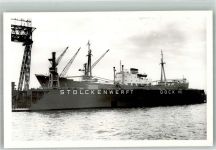 W2000 Hamburg Frachter im Dock VII der Stülckenwerft Werft Privatfoto AK