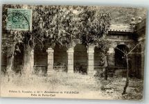 Valencia 1910 Foto AK Patio de Porta-Coeli Marke Bildseitig