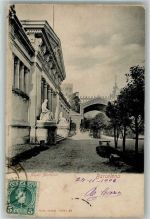 Barcelona 1906 Gebrauchsspuren Museo Martorell Marke bildseitig
