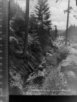 38678 W3392 Clausthal-Zellerfeld GLASNEGATIV Spiegeltaler Wasserfall