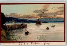Zieher Otmar Starnberger See Künstler Postkarte No. 1375 Diemer, Z. 1899 Gebrauchsspuren