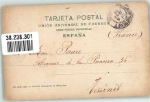 Madrid 1908 Foto AK Denkmal del Dos de Mayo Marke Bildseitig