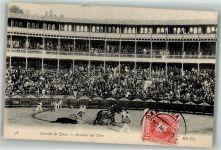 San Sebastian Donostia 1907 Foto AK Striekampf Arena Marke bildseitig