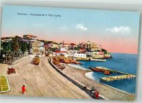 90100 Palermo Foto AK Straßenbahn Acquasanta e Villa Igiea
