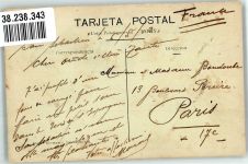San Sebastian Donostia 1913 Foto AK El Rompeolas Marke Bildseitig