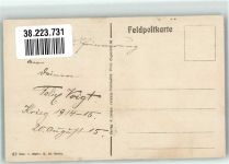 59360 Saint-Souplet 1915 Foto AK Feldpost WK I Kirche