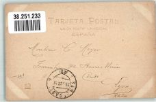 San Sebastian Donostia Hafen Marke bildseitig Hauser y Menet 1901 Foto AK