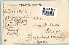 Granada 1911 Foto AK Alhambra Marke bildseitig