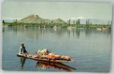 Srinagar Foto AK Dal Lake Kashmir Kahn mit Blumen
