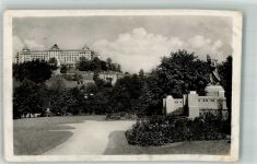 Karlovy Vary Karlsbad 1940 Foto AK Denkmal Beethoven Hotel Imperial