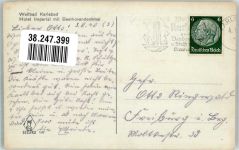 Karlovy Vary Karlsbad 1940 Foto AK Denkmal Beethoven Hotel Imperial