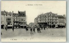 86000 Poitiers 1916 Foto AK Place d´Armes Postlagernd