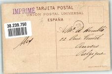 Barcelona Foto AK Denkmal A.F. Soler Marke bildseitig