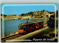 Port de Sóller Foto AK Straßenbahn