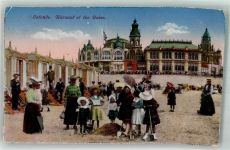 Ostende Oostende 1916 Foto AK Schwimmbad Strand Kursaal Feldpost WK I Nr. 4