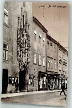 Brno Brünn 1926 Foto AK Rathaus Portal