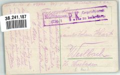 68100 Mulhouse Mülhausen 1915 Foto AK Kirche St. Fridolin Feldpost WK I