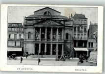 02100 Saint-Quentin Foto AK Feldpost WK I Res.Feldart. Regt. Nr. 44 Theater