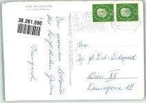 88131 W8990 Bad Schachen Foto AK Fliegeraufnahme vom Hotel Bad Schachen mit Bodenseeschiff