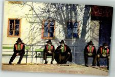39012 Meran Merano Foto AK Tracht Meraner Idyll Männer