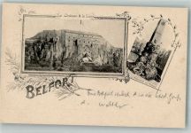 90000 Belfort 1900 Foto AK Kriegerdenkmal Schloss