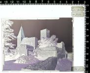 92705 W8481 Leuchtenberg Kunststoff-Negativ / Dia-Positiv KEINE AK Kleber auf Hülle