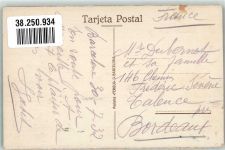 Barcelona 1932 Foto AK Marke bildseitig