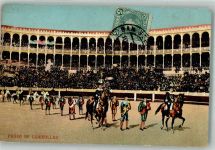 San Sebastian Donostia Foto AK Stierkampf Arena Marke bildseitig