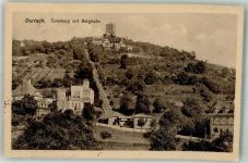 76131 W7500 Durlach 1933 - Turmberg mit Gasthaus Friedrichshöhe und Zahnradbahn