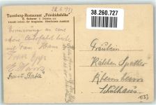 76131 W7500 Durlach 1933 - Turmberg mit Gasthaus Friedrichshöhe und Zahnradbahn