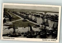 25761 W2242 Büsum Foto AK Fischereihafen Omnibus