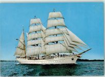 W2300 Kiel , Ostsee Riesenkarte Gorch Fock Segelschulschiff Segelschiff