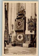 Danzig Gdansk Foto AK Pfarr- Kirche St. Marien Astronomische Uhr