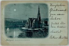 70173 W7000 Stuttgart 1897 - Johanniskirche Mondschein