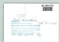 78073 W7737 Bad Dürrheim , Schwarzw FOTO KEINE AK Hotel Salinensee Pasteten