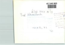 65307 W6208 Bad Schwalbach FOTO KEINE AK Luftaufnahme