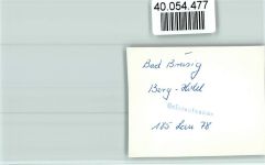53498 W5484 Bad Breisig FOTO KEINE AK Berg Hotel