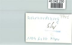 78136 W7745 Rohrhardsberg im Schwarzwald FOTO KEINE AK Wanderschild