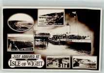 Shanklin Foto AK Isle of Wight Tennis Schwimmbad Dampfschiff