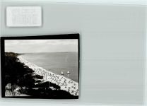 W2408 Timmendorfer Strand Luftaufnahme Strand Strandkörbe Segelboote Segelschiff FOTO KEINE AK