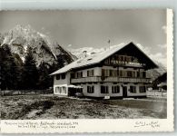 6105 Leutasch Foto AK Pension Waldheim